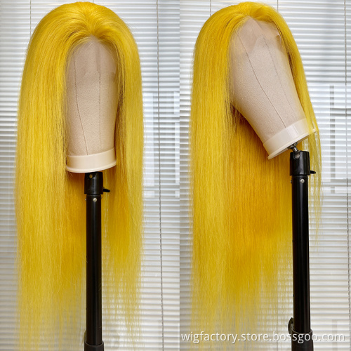 Cheap 100 hair human lace wig, cutile aligned 13*4 lace frontal wigs human hair from indian lace frontal wig for black women